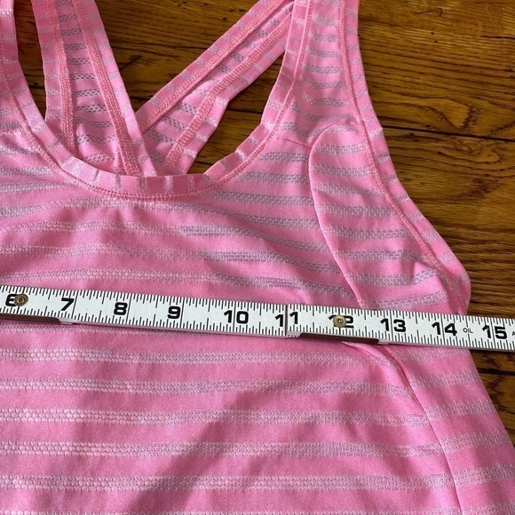 Zyia Active Sz S Pink Open Split Back Cross Tank - Picture 6 of 8